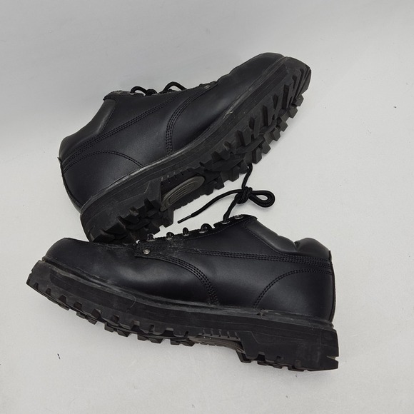 Skechers Jammers Heritage Black Leather Chunky Lug Sole Boots 4470 Mens 13 y2k main image 11